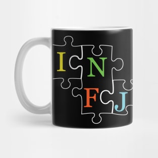 INFJ Puzzle - Typography Design Mug